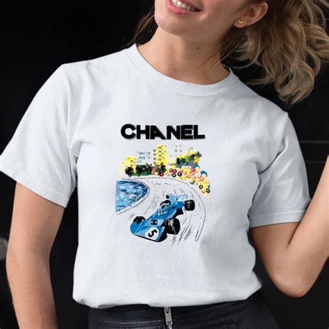 chanel t shirt formula 1|Chanel x formula 1.